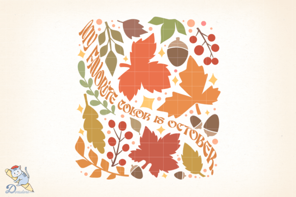 Boho Autumn Fall: Hand-Drawn Digital Art