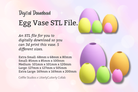 Easter Egg Vase 1 STL File – Digital: A Practical 3D Printing Solution