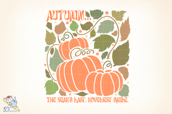 Embrace the Season with a Boho Autumn Pumpkin Digital Art Print