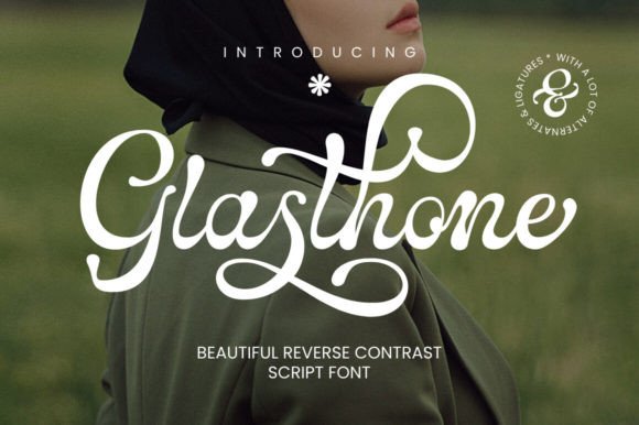 Glasthone: The Handcrafted Brush Font for Bold, Artistic Designs