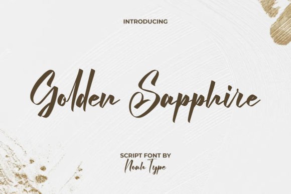 Golden Sapphire: A Modern Calligraphic Font for Professional Design Workflows