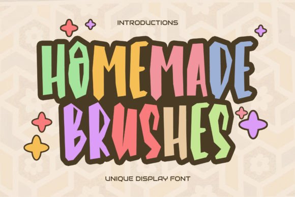 Homemade Brushes: A Whimsical Font for Creative Projects
