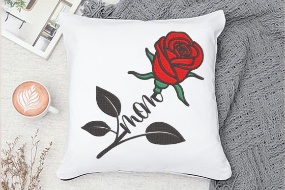 Mom Rose: A Timeless Embroidery Design for Every Creator