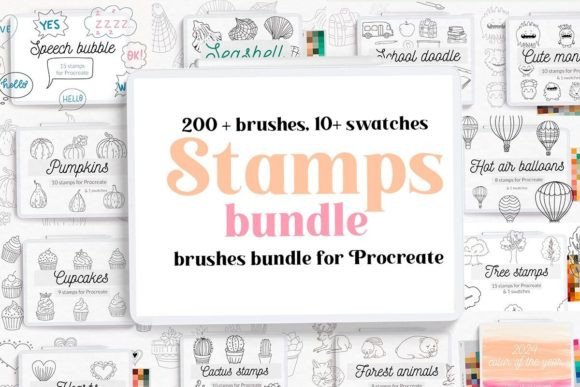 Unlock Your Creativity with the Procreate Stamps Brushes Bundle