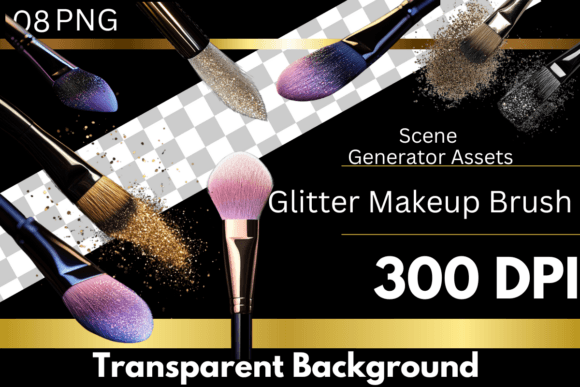 Unlocking Creativity with Glitter Makeup Brush PNG Clipart